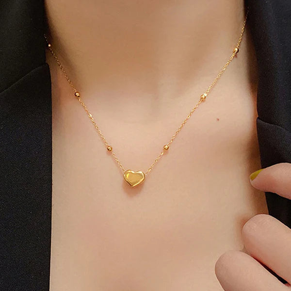 Gold plated Anti tarnish Heart themed pendant