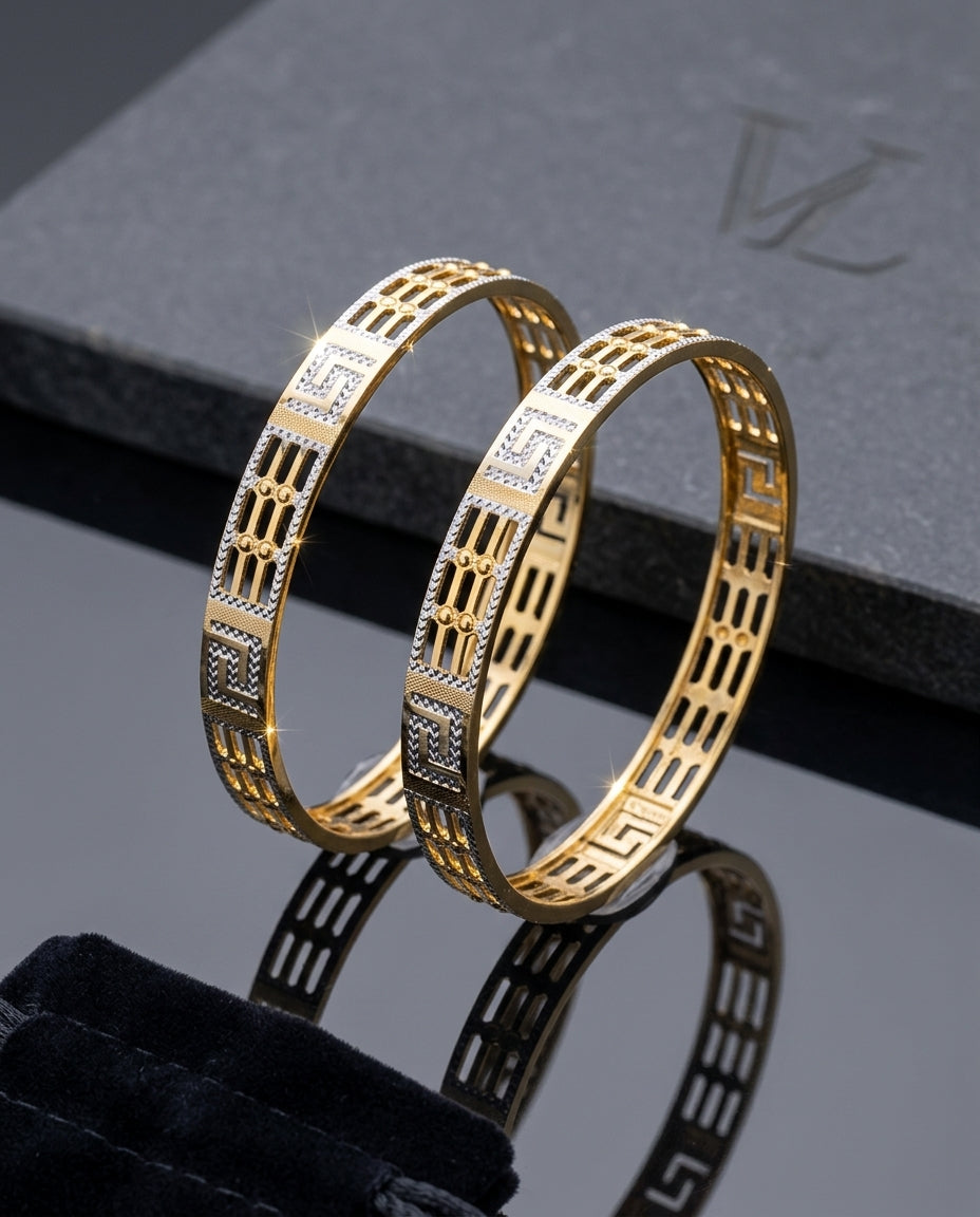 Morni Women's Bangles | 22kt gold plated Glitzora