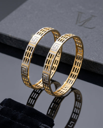 Morni Women's Bangles | 22kt gold plated Glitzora