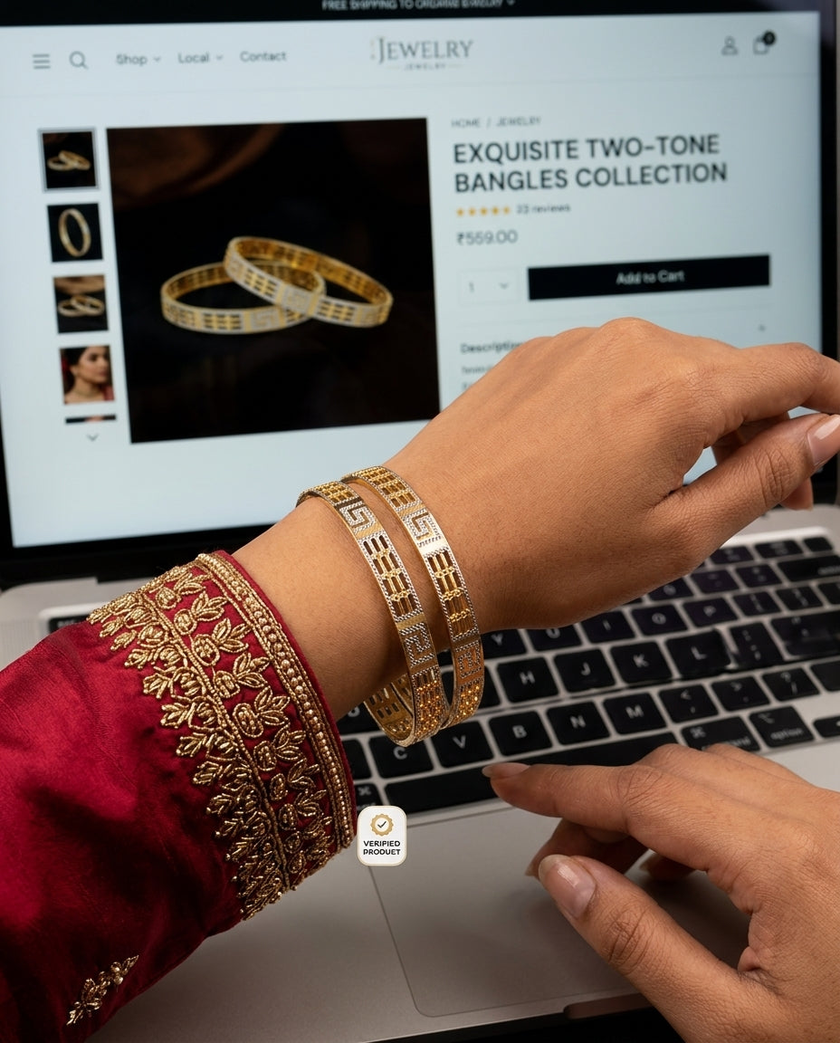 Morni Women's Bangles | 22kt gold plated Glitzora