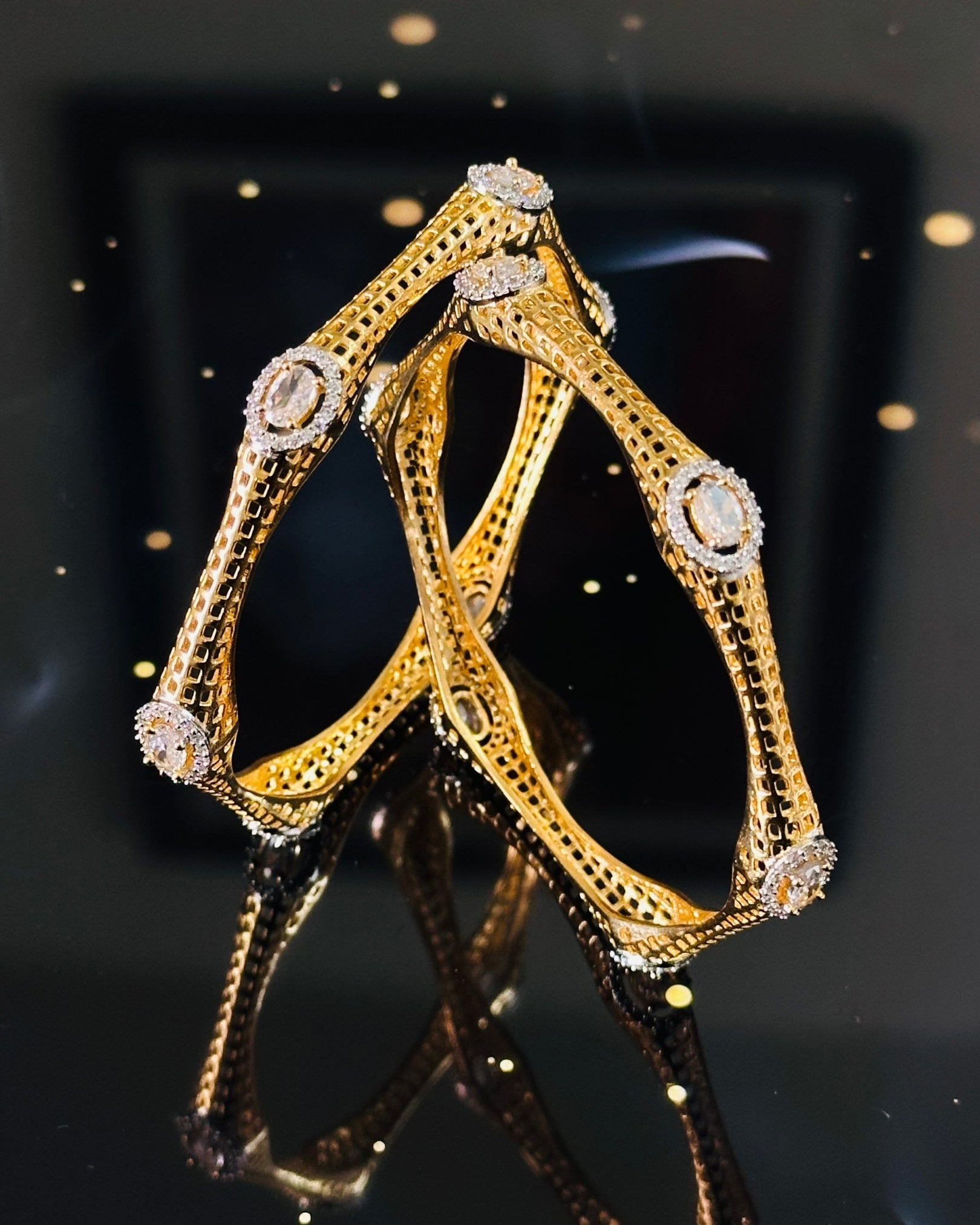 Oval Stone Classic Bangle