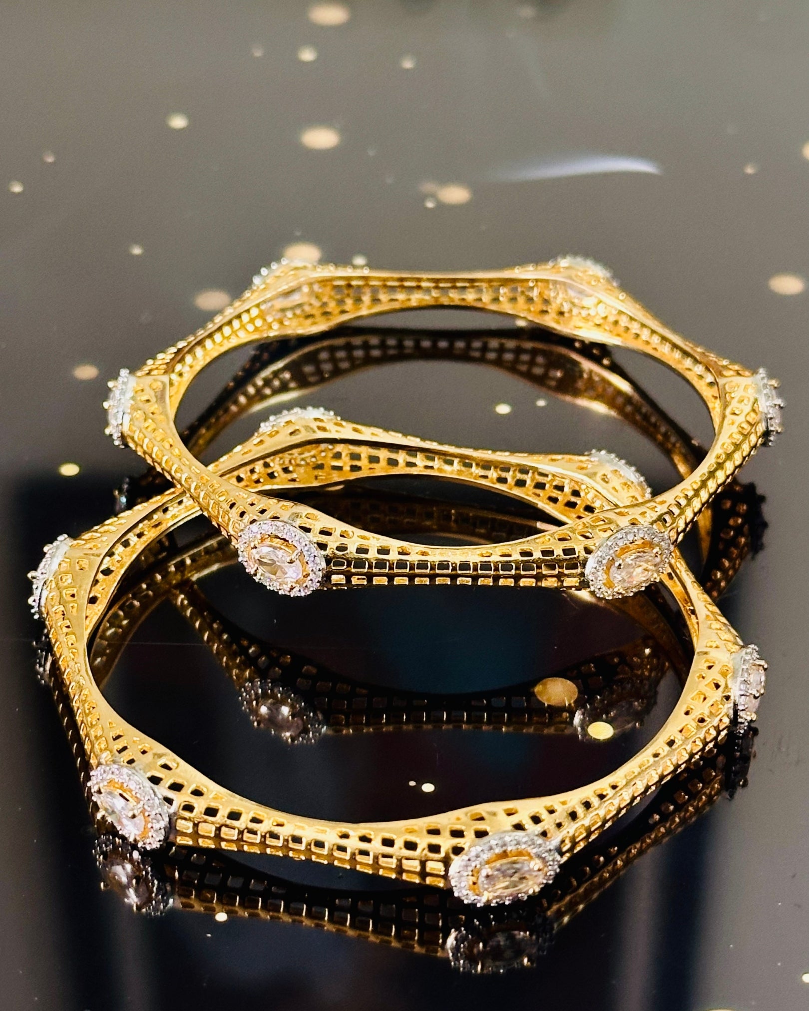 Oval Stone Classic Bangle