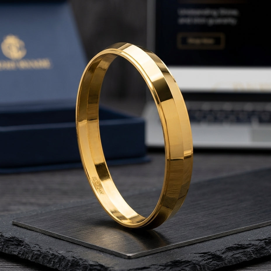 Punjabi Gold plated kada Glitzora