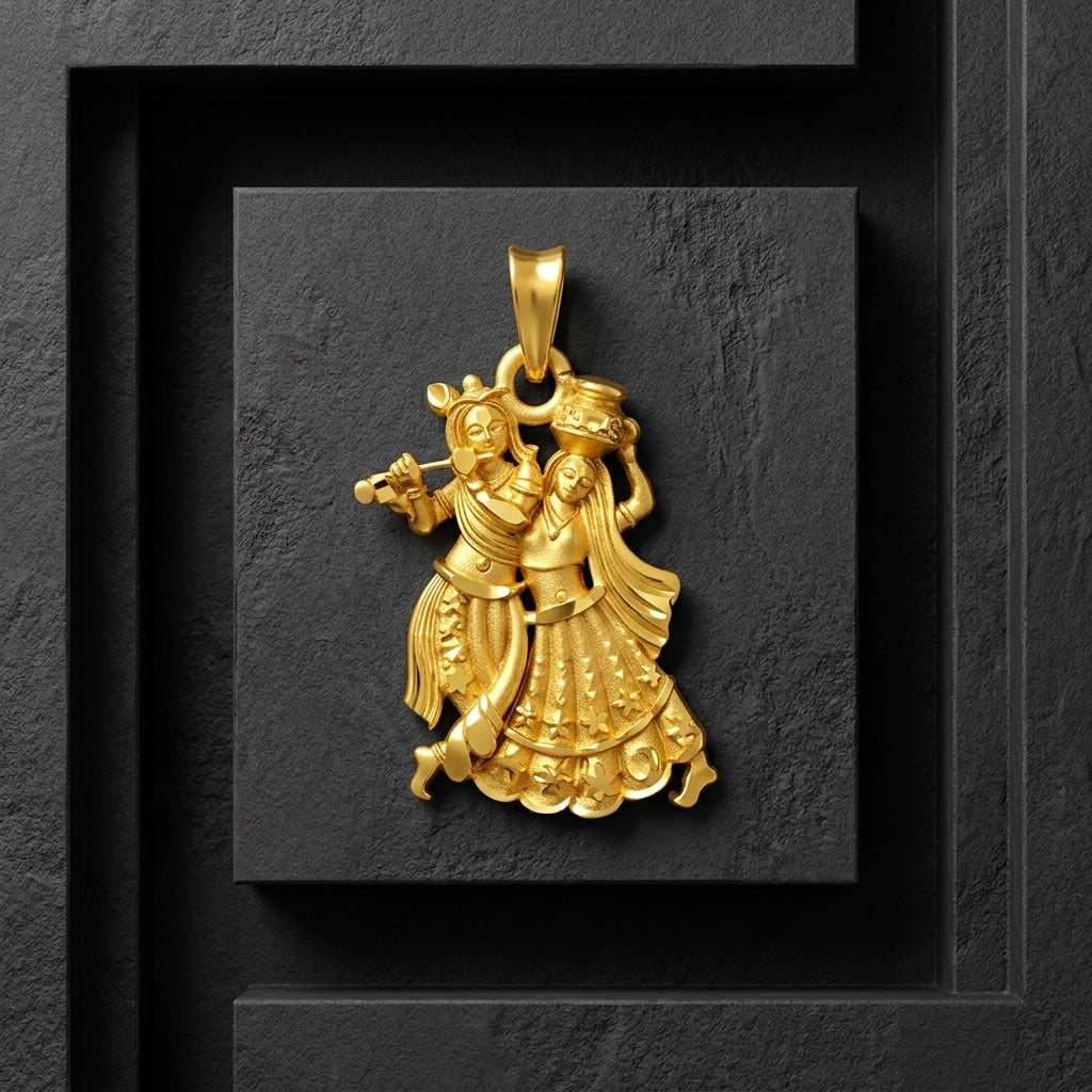 Radha Krishna Gold plated kada ⭐⭐⭐⭐⭐ 4.5 (1,380) GLITZORA