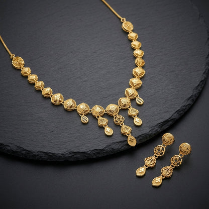 Rina Turkish Necklace | 22kt gold plated GLITZORA