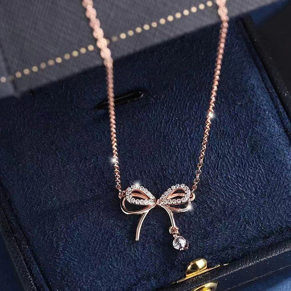 Rose Gold Plated Infinity Shape Korean Pendant