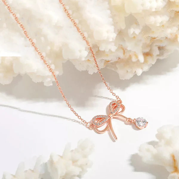 Rose Gold Plated Infinity Shape Korean Pendant