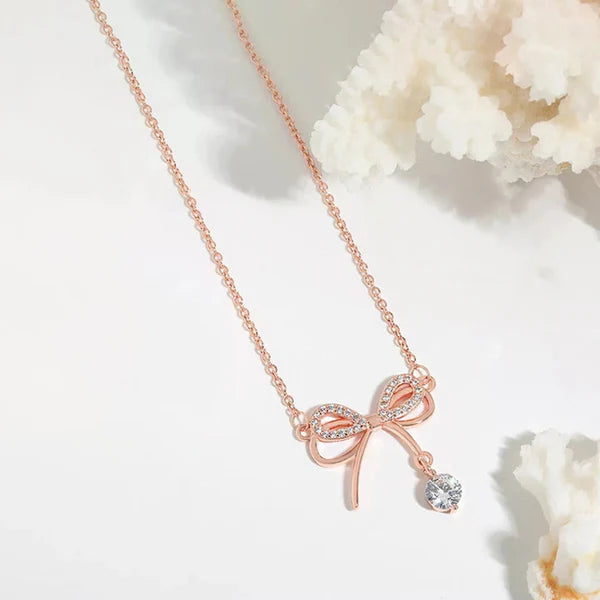 Rose Gold Plated Infinity Shape Korean Pendant