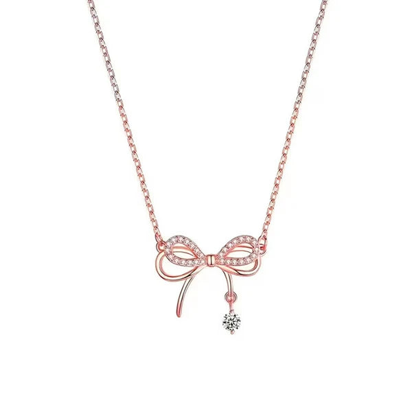Rose Gold Plated Infinity Shape Korean Pendant