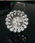 Round CZ Statement Ring