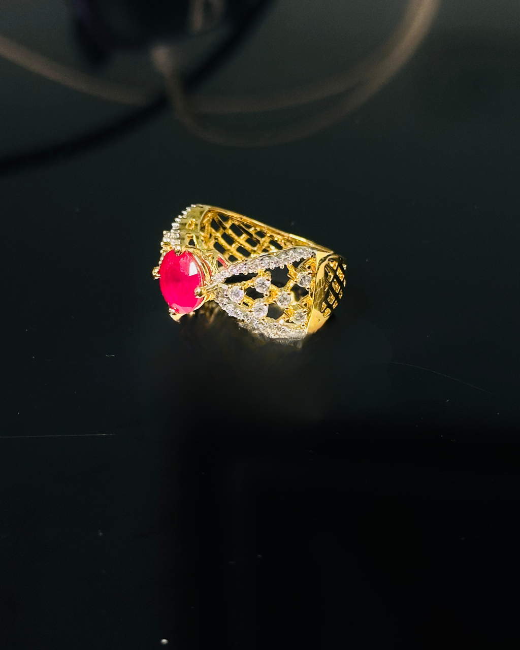 Ruby Zirconia Majestic Ring