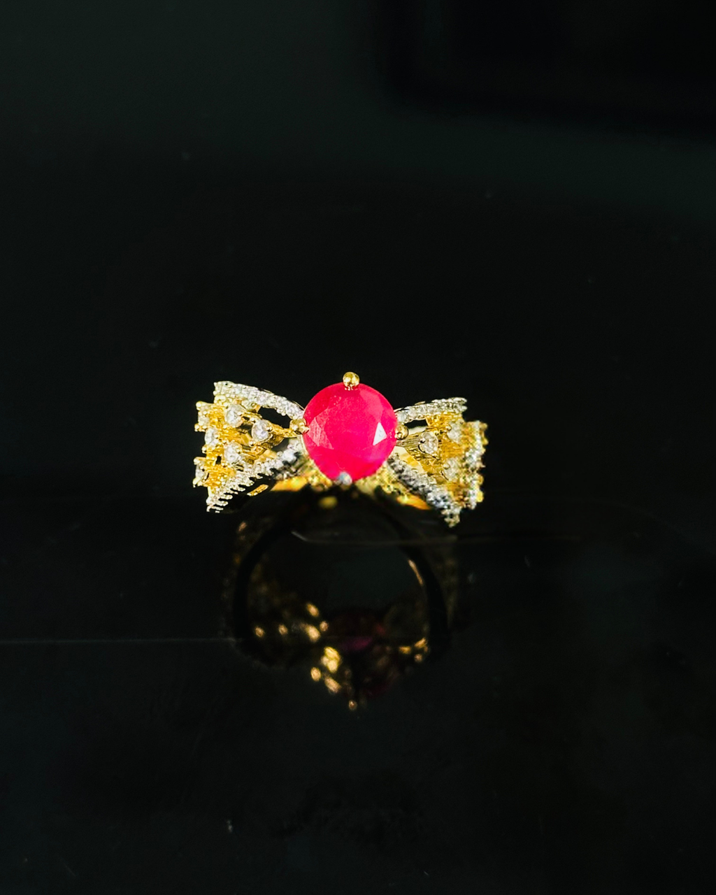 Ruby Zirconia Majestic Ring