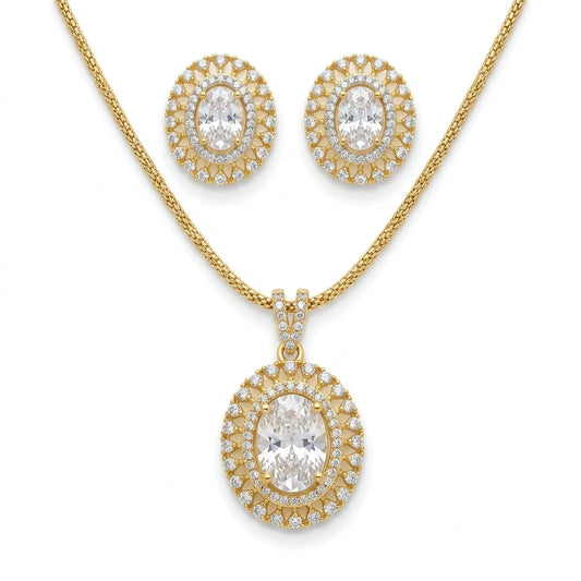 Shahi Diamond Pendant Set GLITZORA