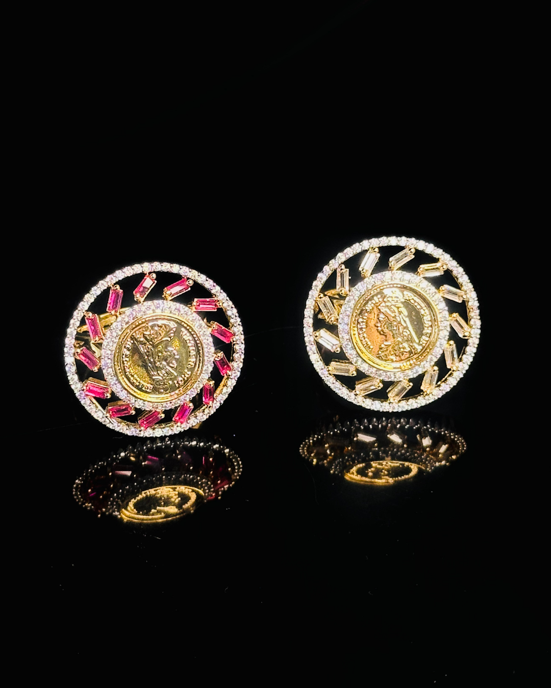 Victorian Coin Gold Rings