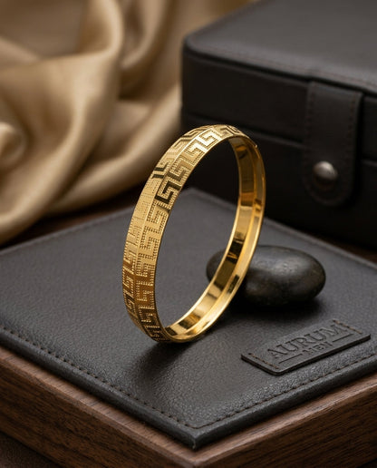 Victory Gold plated Kada GLITZORA