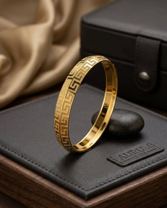 Victory Gold plated Kada GLITZORA