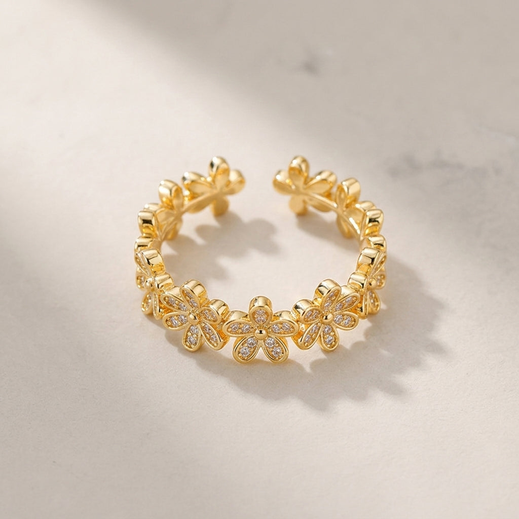 Flower Ring GLITZORA