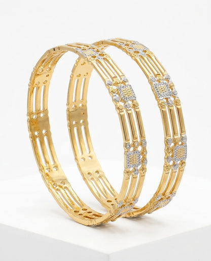 Anaya Bangles | 22kt gold plated GLITZORA