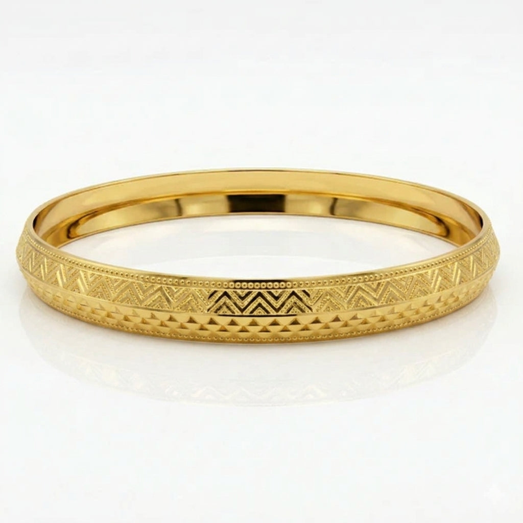 Golden Heritage Men's 22kt Gold plated Kada GLITZORA