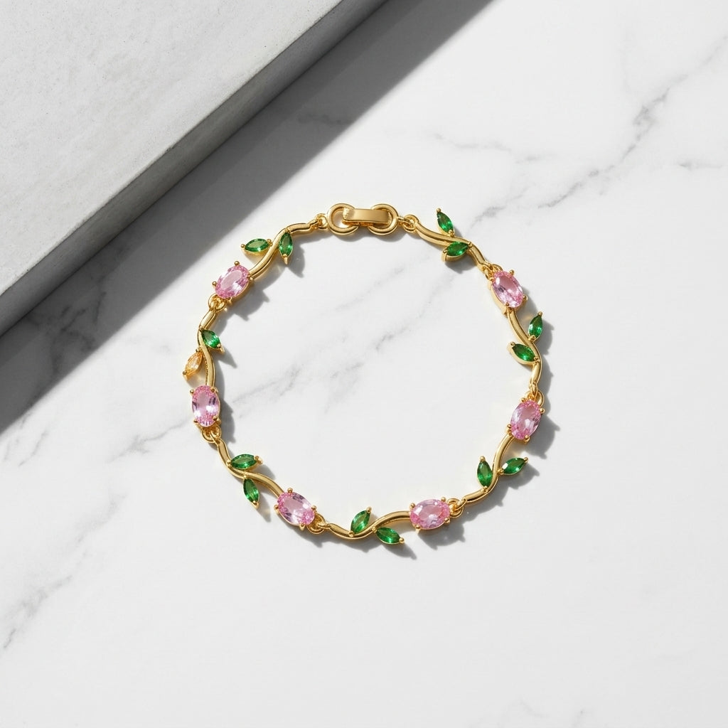 Pink Tulip Bracelet GLITZORA