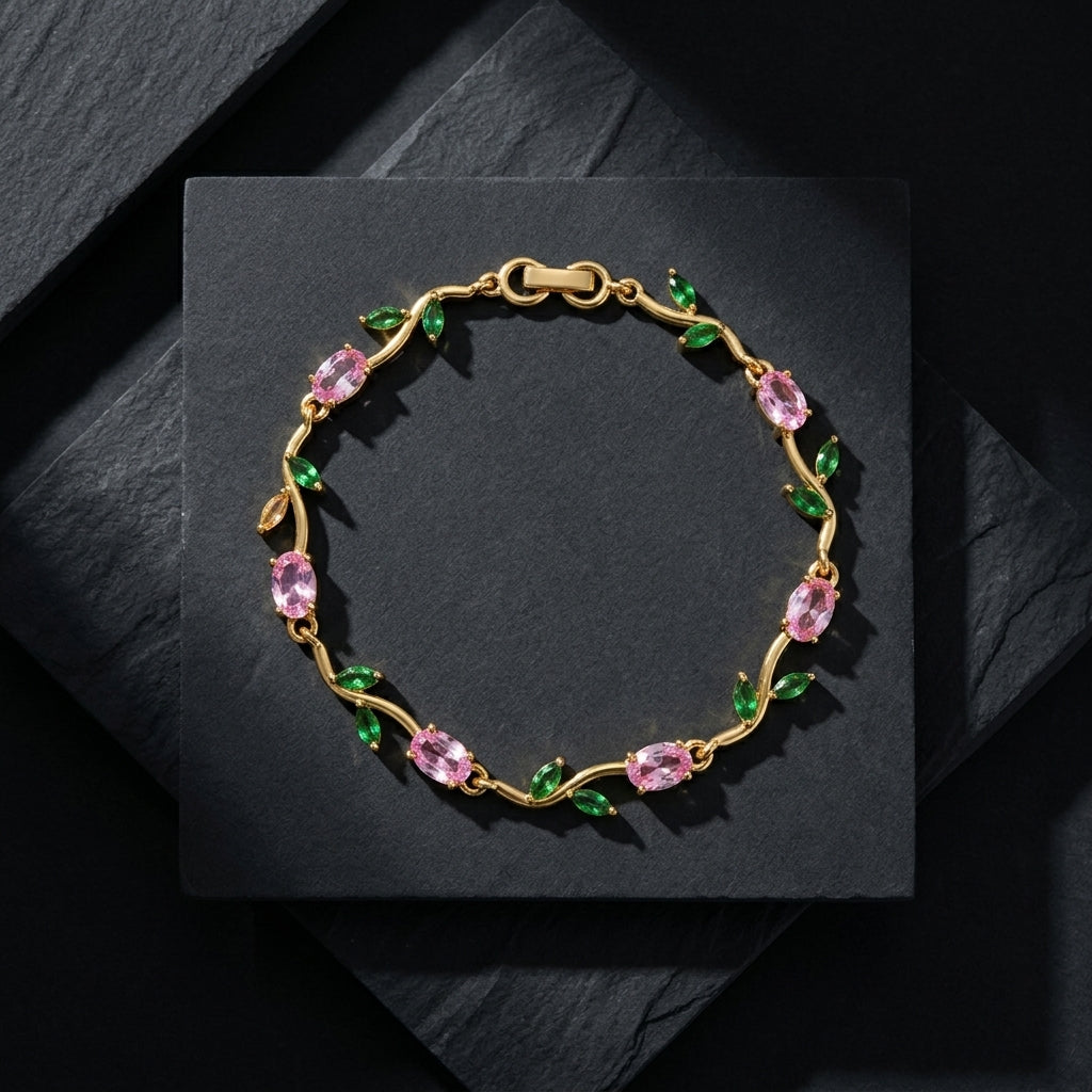 Pink Tulip Bracelet GLITZORA