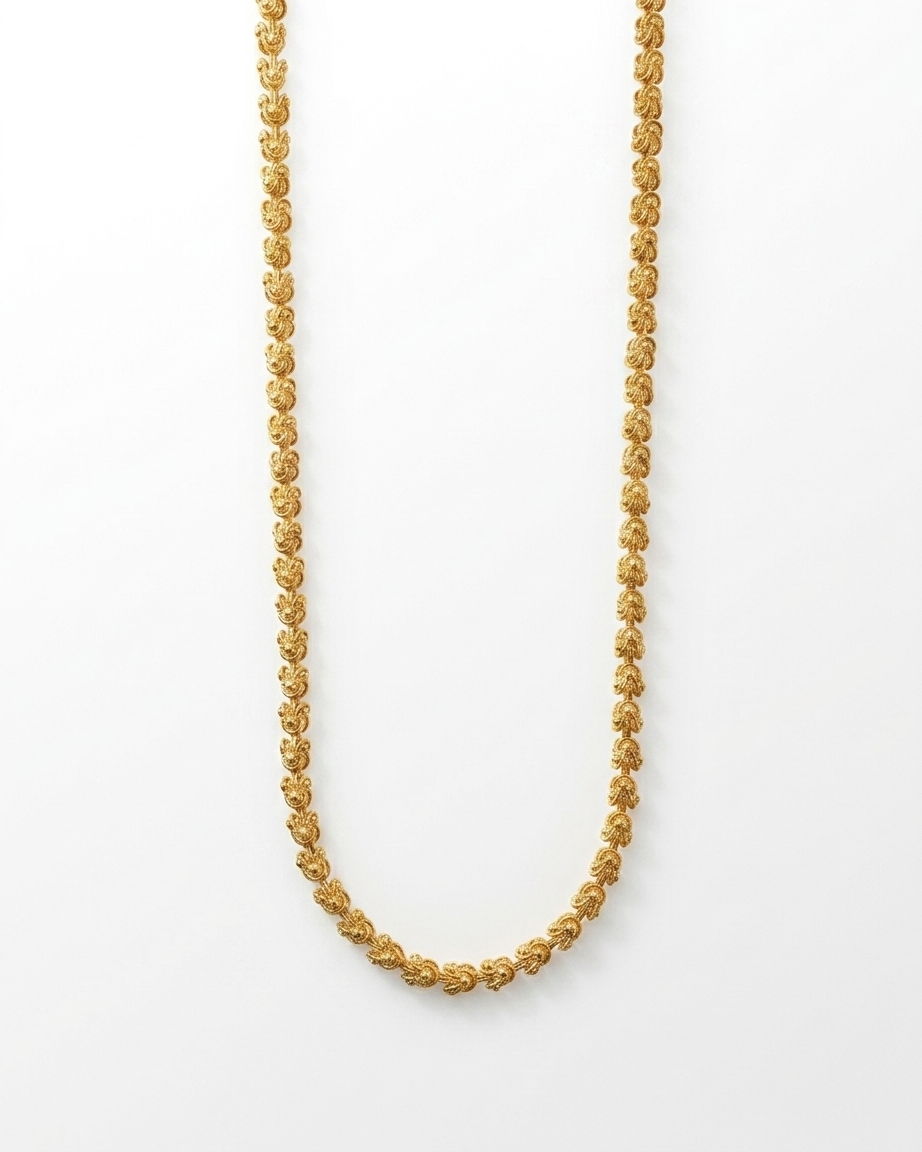 Flower Gold plated chain GLITZORA