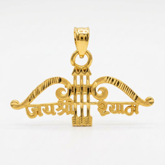 Jai shree shyam gold plated locket Glitzora
