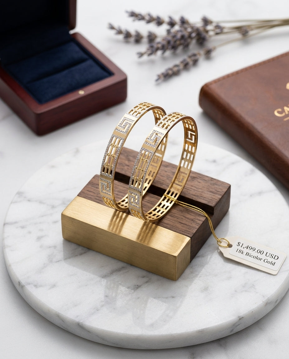Morni Women's Bangles | 22kt gold plated Glitzora