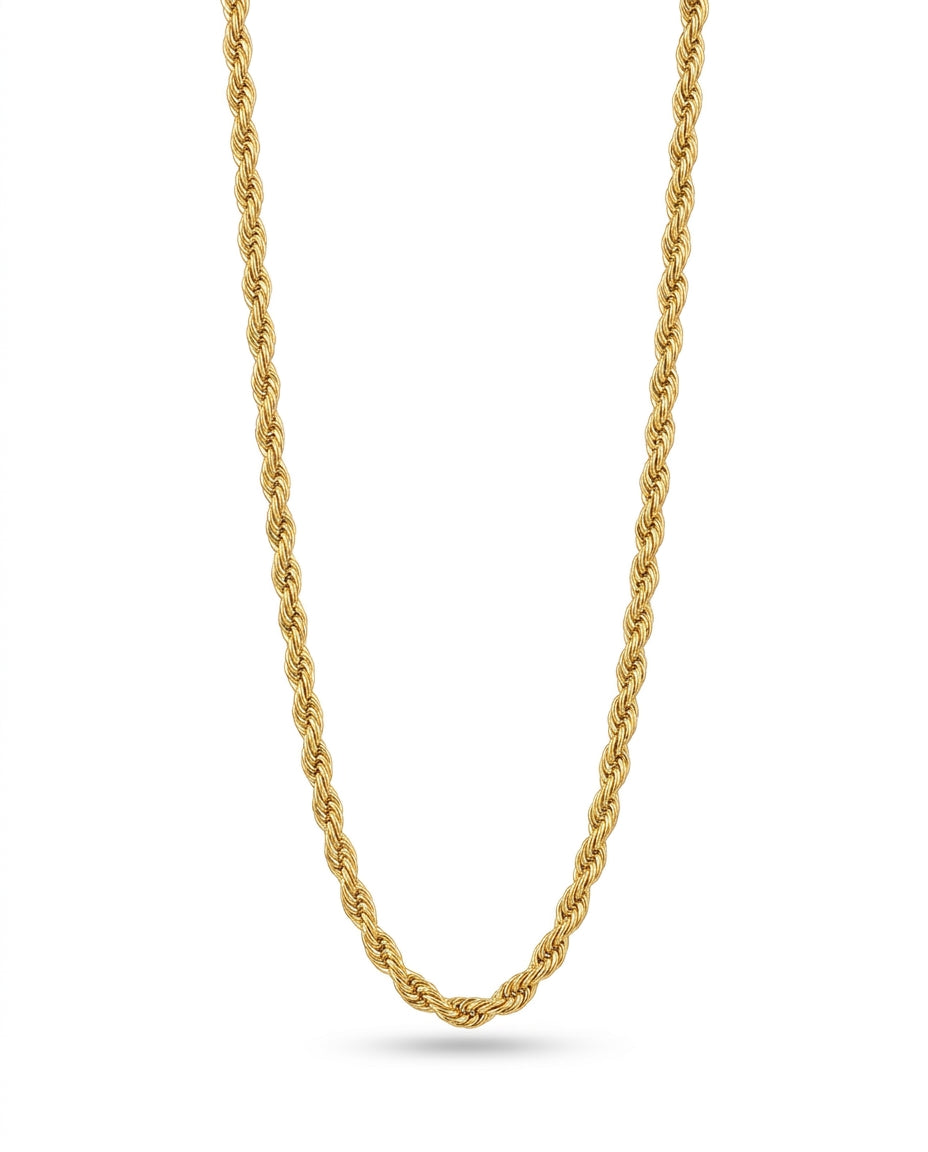 Rope Gold plated chain GLITZORA