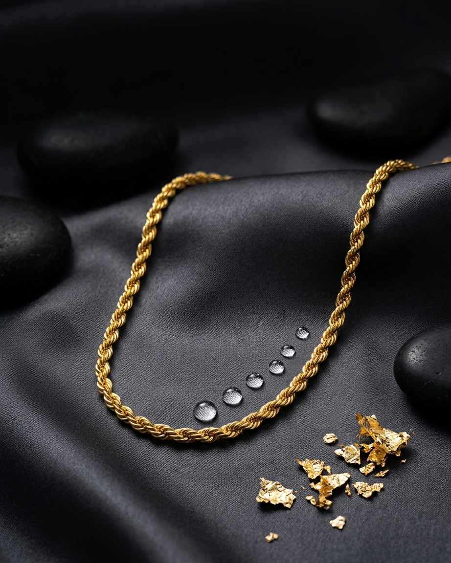 Rope Gold plated chain GLITZORA