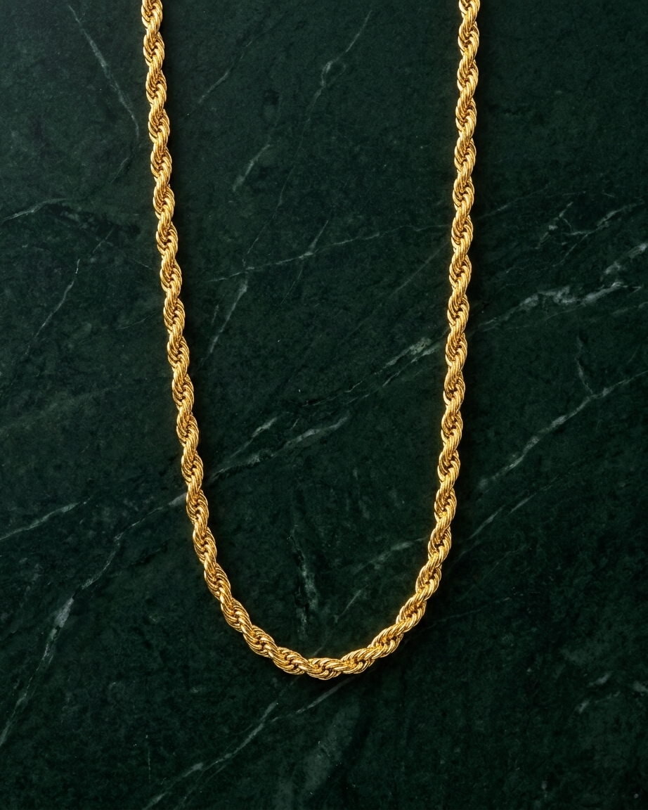 Rope Gold plated chain GLITZORA