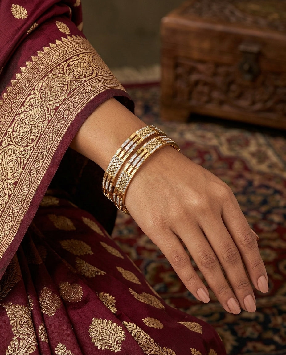 Tamanna Bangles | 22kt gold plated GLITZORA